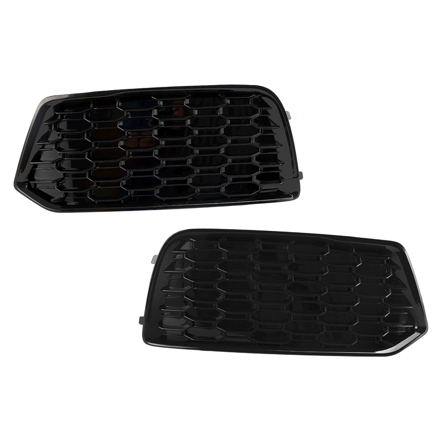 Audi Q5 2018-2022 Mesh 2PCS Front Bumper Cover Grille Grill Bezel Insert