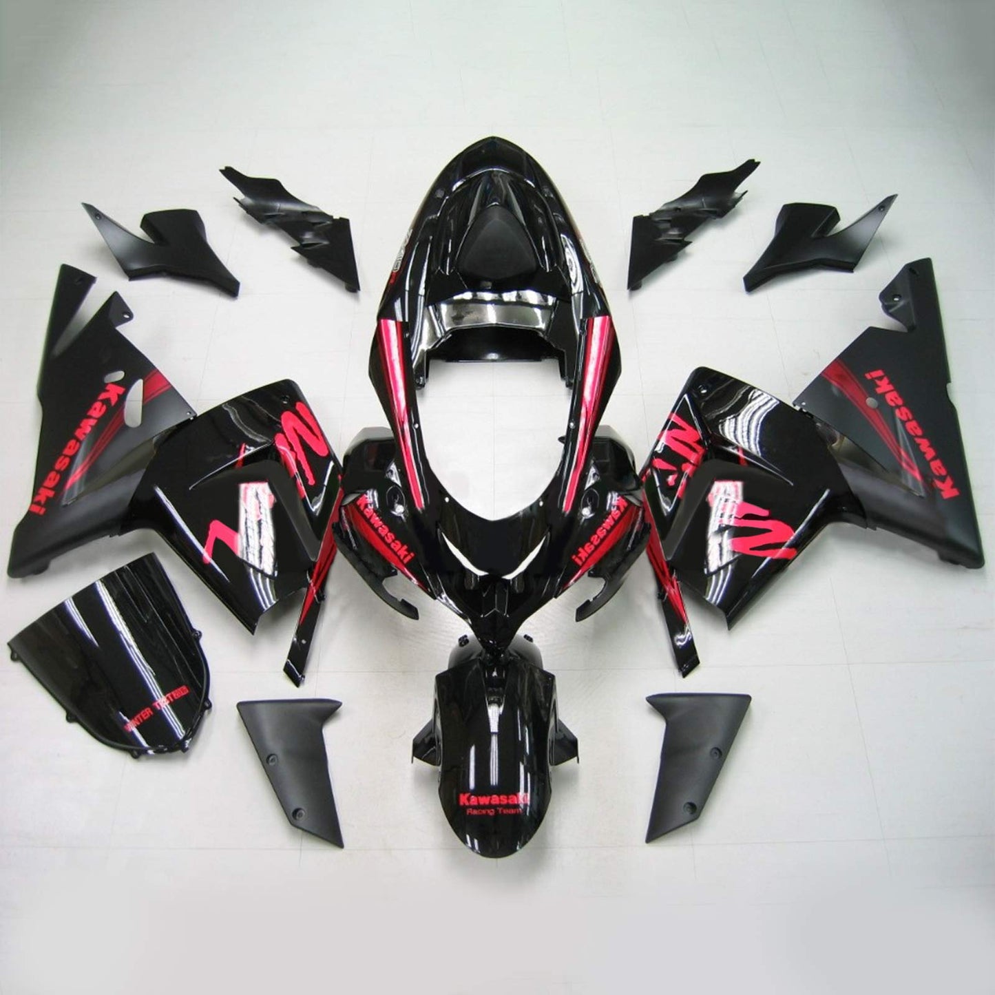 2004-2005 Kawasaki ZX10R Amotopart Injection Fairing Kit Bodywork Plastic ABS #122