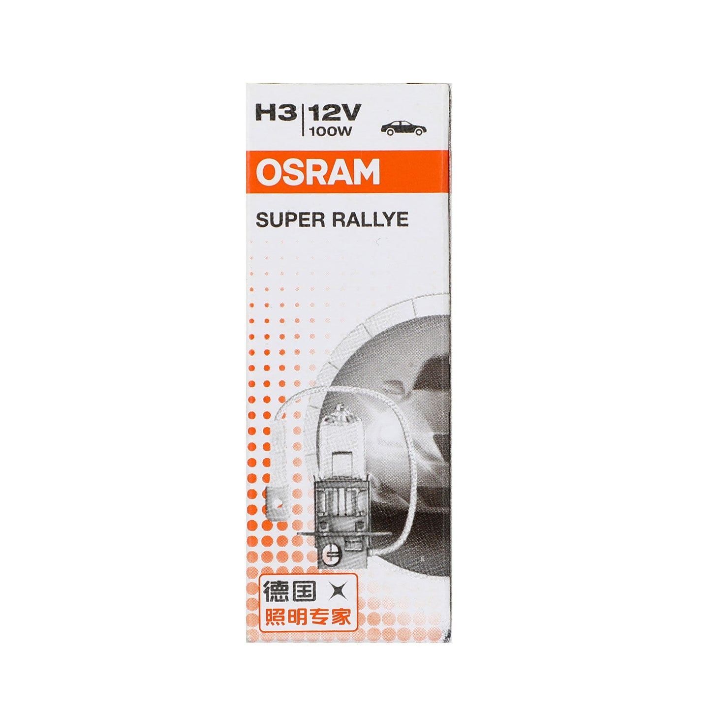 H3 For OSRAM SUPER RALLYE Car Headlight Lamp PK22s 12V100W 62201