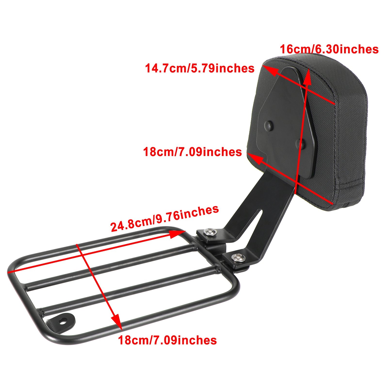 Rear Luggage Backrest Rack fit for Kawasaki Vulcan VN650 2015-2021 ...