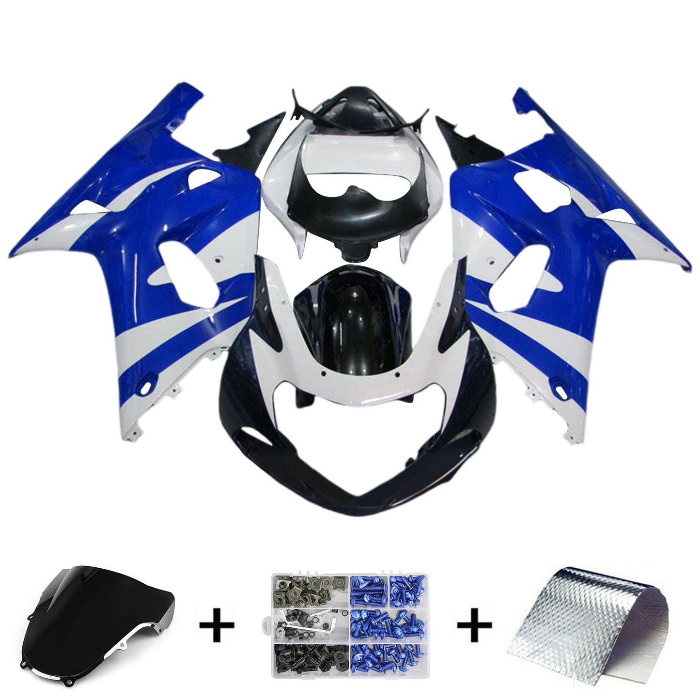 2000-2002 Suzuki GSXR1000 K1 K2 Fairing Kit Bodywork Plastic ABS