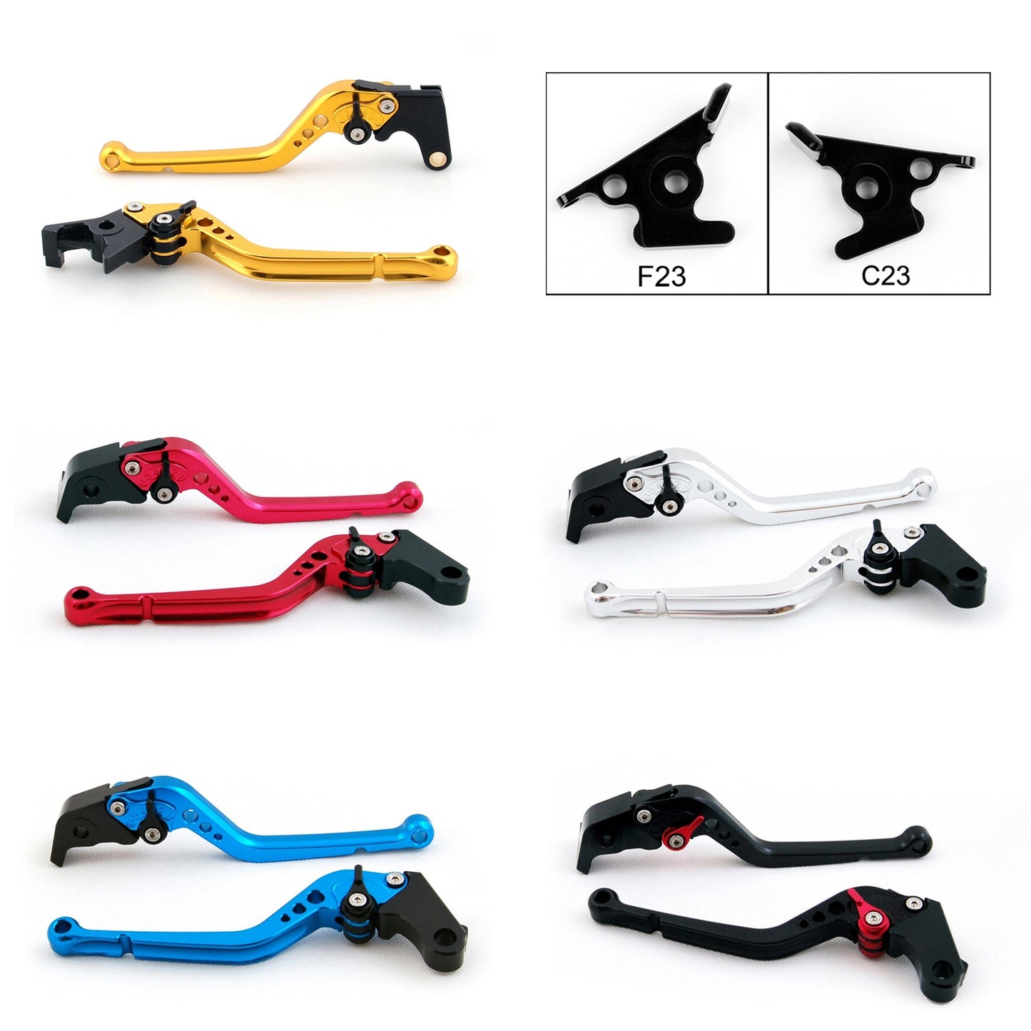 Long Brake Clutch Levers For Aprilia SHIVER/GT 07-14 DORSODURO 750 08-14 Black