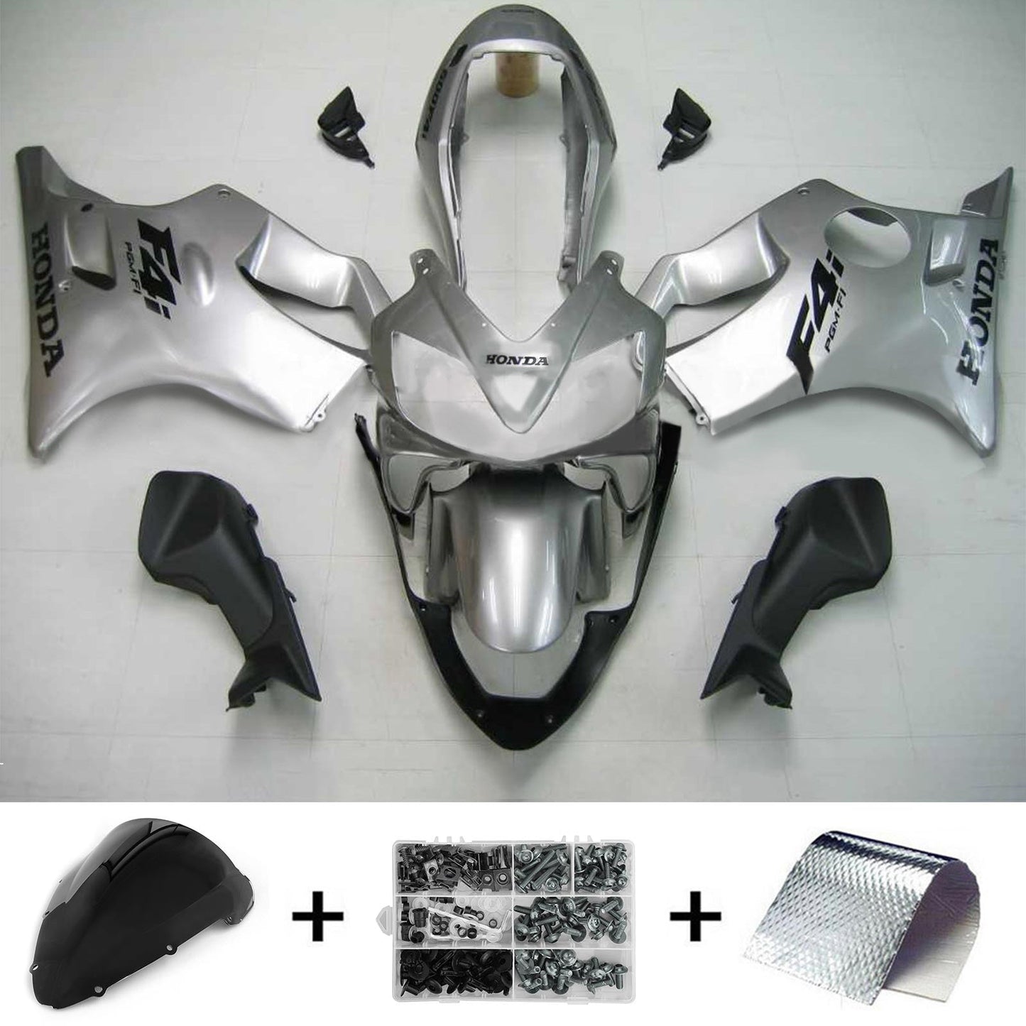 2004-2007 Honda CBR600 F4i Amotopart Injection Fairing Kit Bodywork Plastic ABS #122