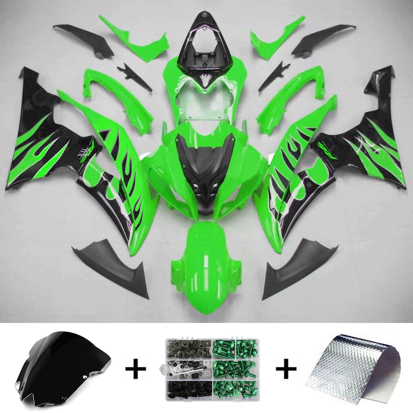 2008-2016 Yamaha YZF 600 R6 Injection Fairing Kit Bodywork Plastic ABS #127