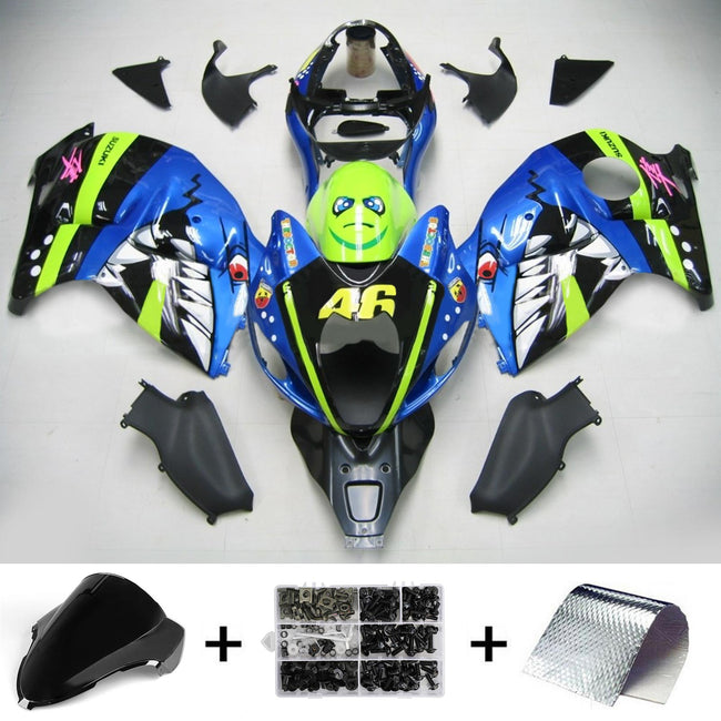 1999-2007 Suzuki Hayabusa GSX1300 Amotopart Injection Fairing Kit Bodywork Plastic ABS #109