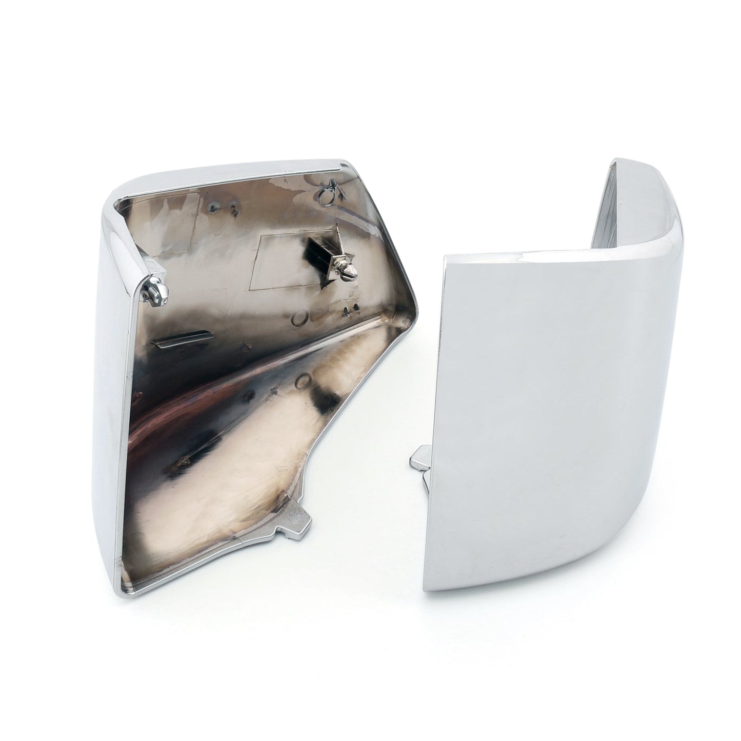 Plastic Side Battery Covers for Honda Shadow ACE VT400 VT750 VT750C (98-03) Chrome