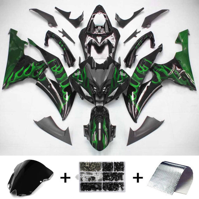 2008-2016 Yamaha YZF 600 R6 Amotopart Injection Fairing Kit Bodywork Plastic ABS #118