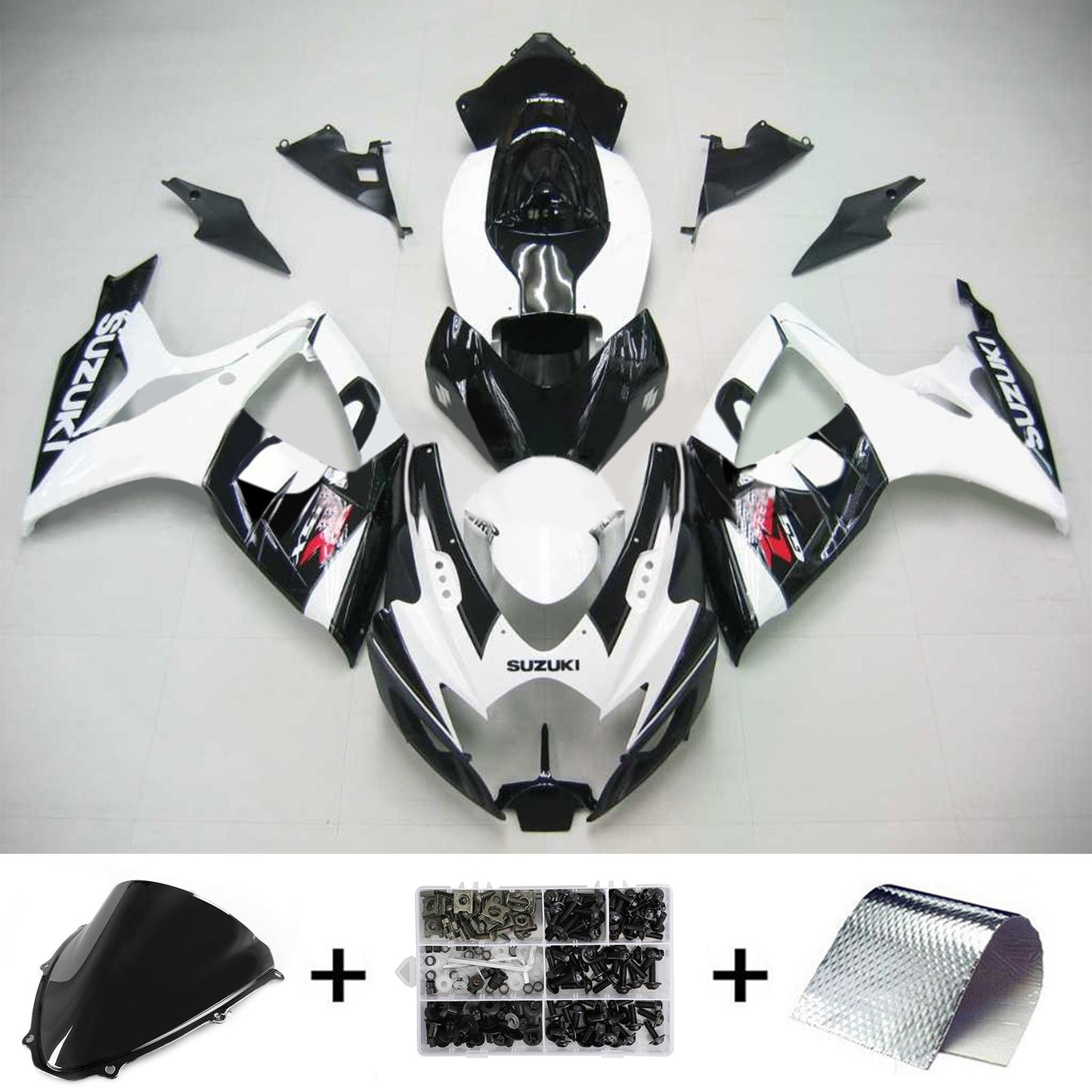 2006-2007 Suzuki GSXR 600/750 K6 Amotopart Injection Fairing Kit Bodywork Plastic ABS #124