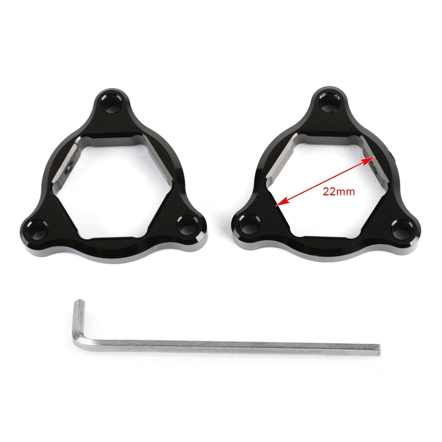 Fork Pre Adjusters Black 22MM Fit For Honda CBR600RR CBR1000RR CBR 929 954 00-07