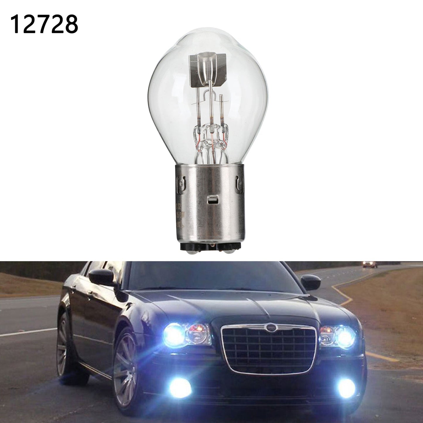 For Philips 12728 Premium Vision S2 35/35W BA20d +30% Motorcycle Phare Bulb