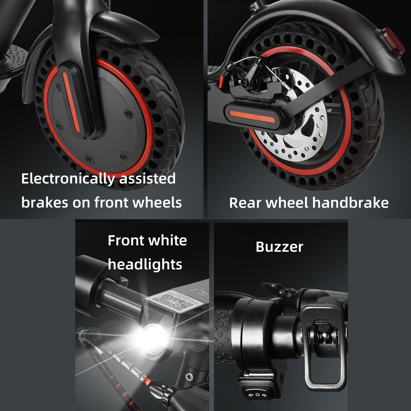 8.5" Folding Electric Scooter With app 350W 35KM Range 25km/h City Commute