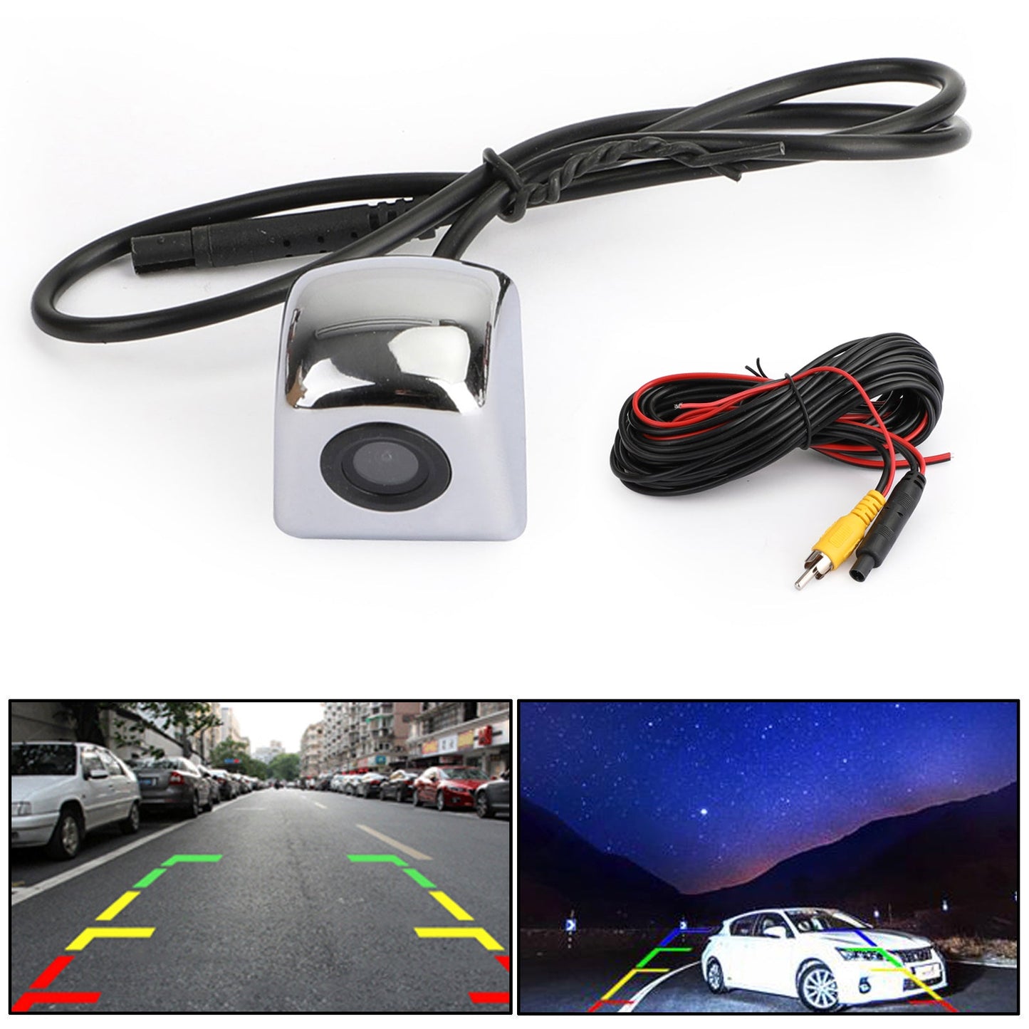 170° HD Car Rear View Reverse CDD Backup Parking Camera CMOS Silver