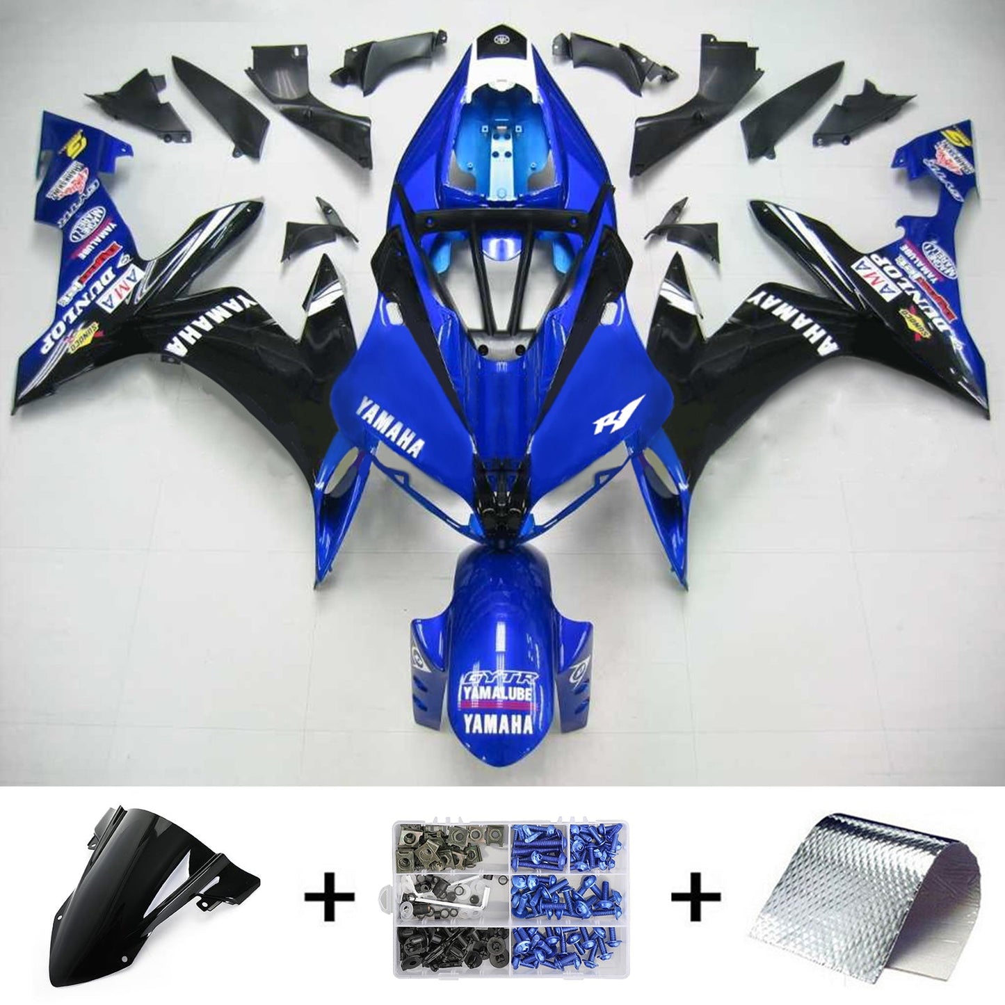 2004-2006 Yamaha YZF 1000 R1 Amotopart Injection Fairing Kit Bodywork Plastic ABS #106