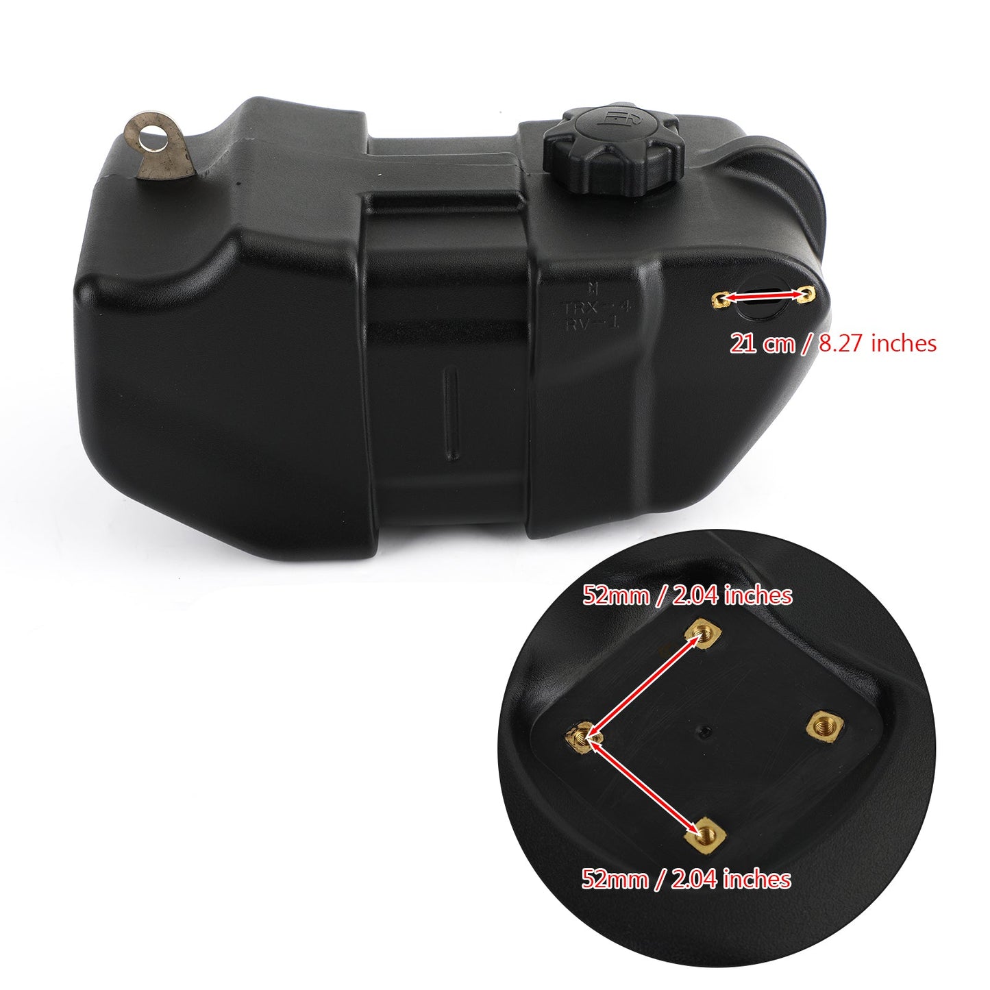 1986-1989 Honda Atv TRX 350D 350 Fourtrax Foreman Plastic Fuel Tank w/Cap