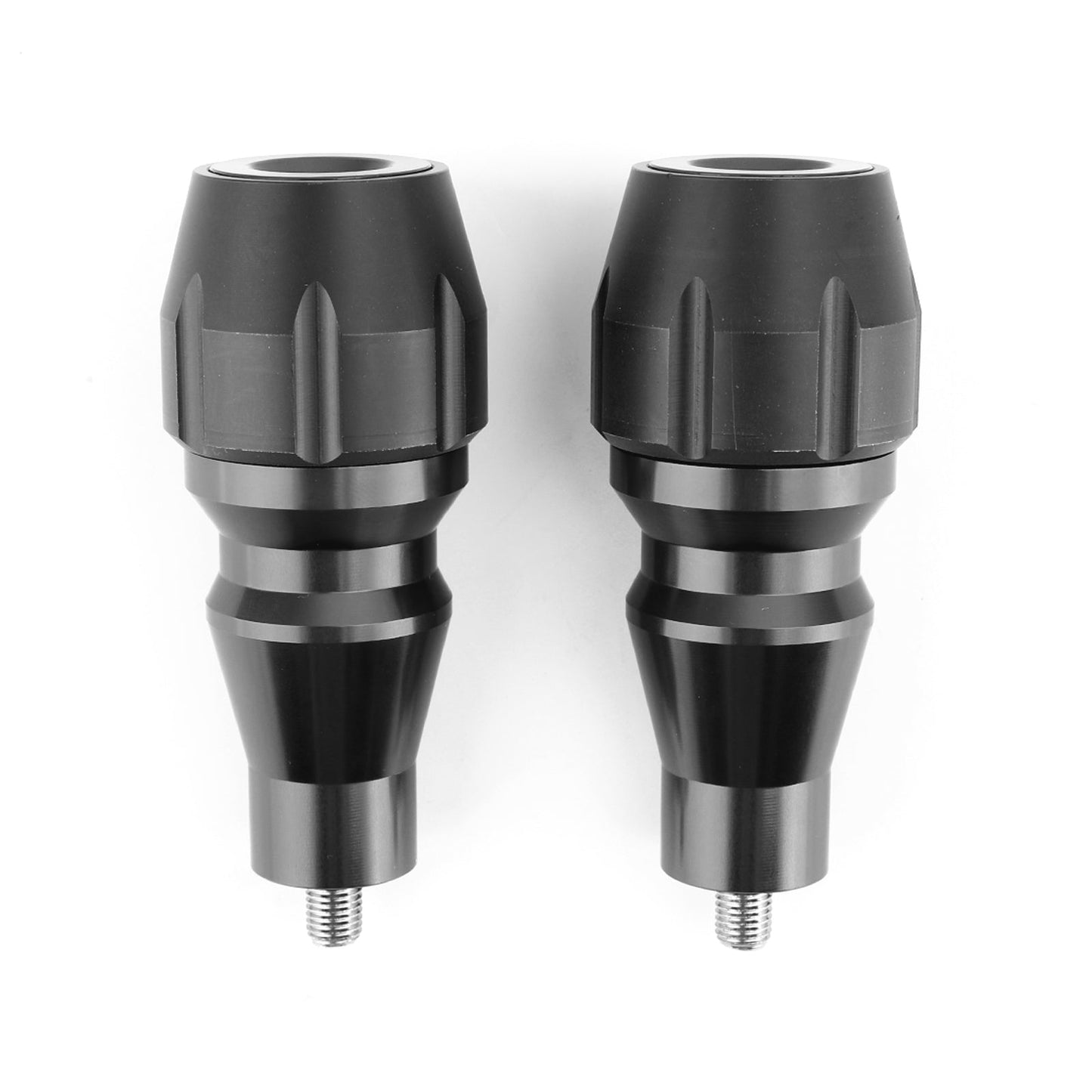 CNC Aluminum Alloy Motorcycle Frame Sliders Crash Pads Protectors Spools BLK