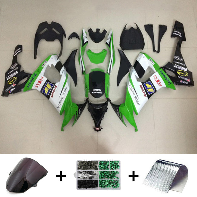 2008-2010 Kawasaki ZX10R Injection Fairing Kit Bodywork Plastic ABS#133