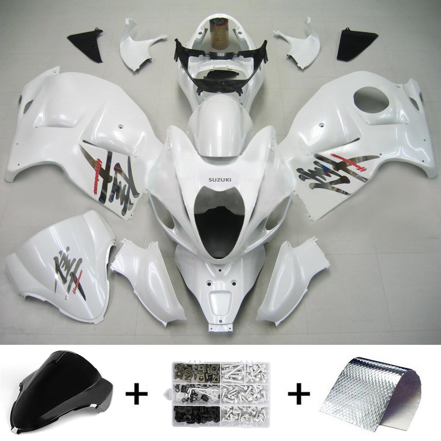 1999-2007 Suzuki Hayabusa GSX1300 Amotopart Injection Fairing Kit Bodywork Plastic ABS #117