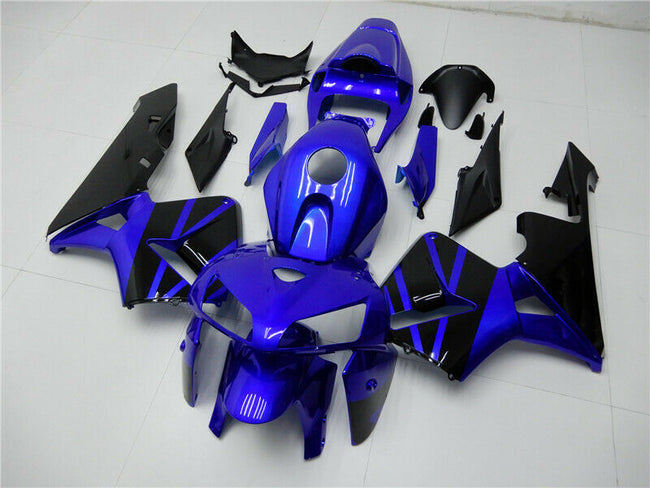 2005-2006 Honda CBR600RR Blue Black Fairing Kit by Amotopart Fairings