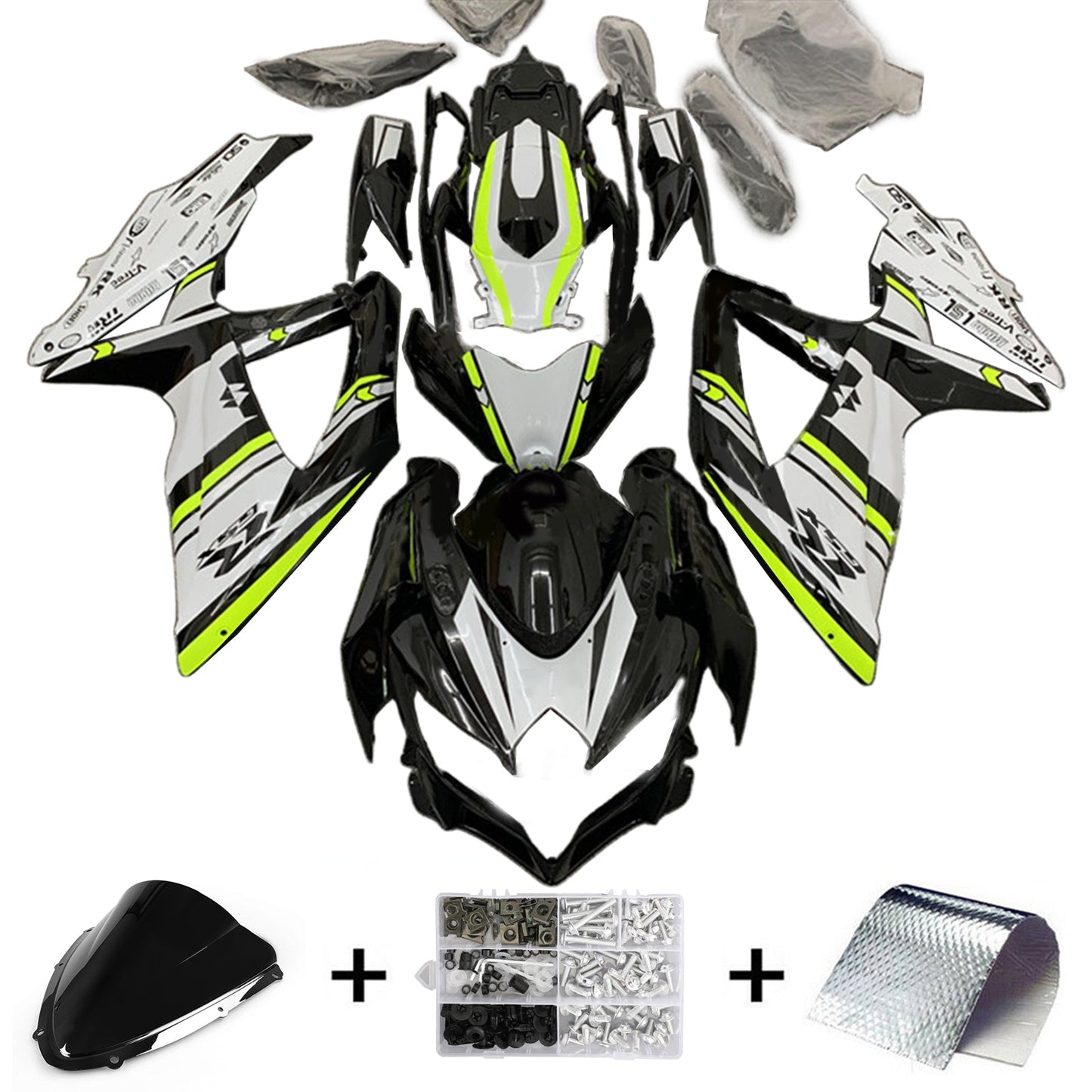 2008-2010 Suzuki GSXR 600/750 K8 Fairing Kit Bodywork Plastic ABS