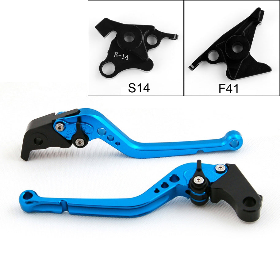 Long Brake Clutch Levers For Suzuki HAYABUSA/GSXR1300 2008-2014 Black