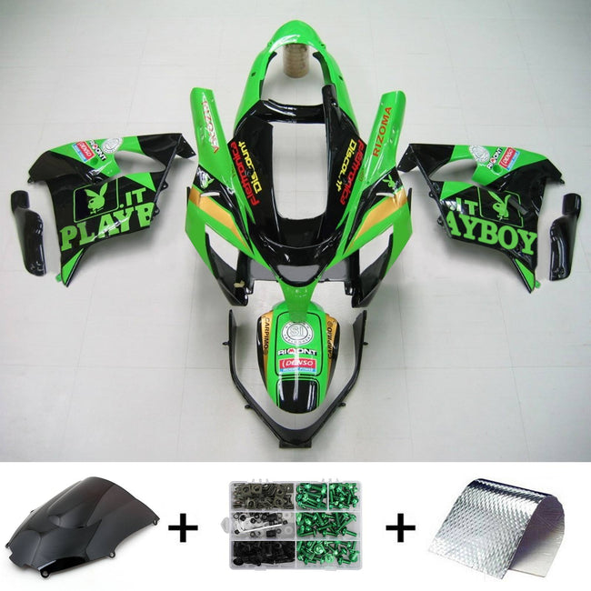 2000-2001 Kawasaki ZX9R Amotopart Injection Fairing Kit Bodywork Plastic ABS #101