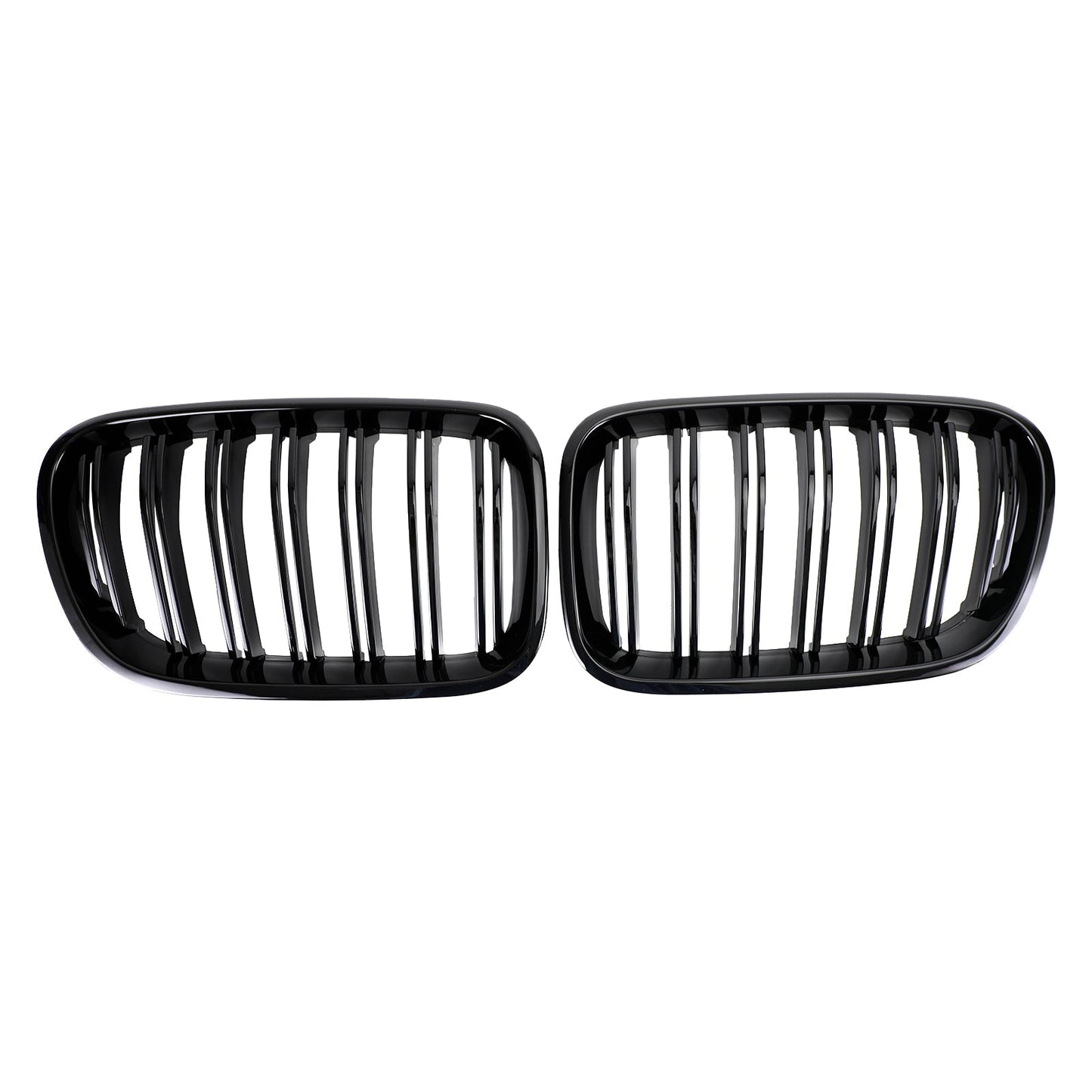 2011-2014 BMW X3 F25 Dual Line Gloss Black Front Bumper Kidney Grille Grill