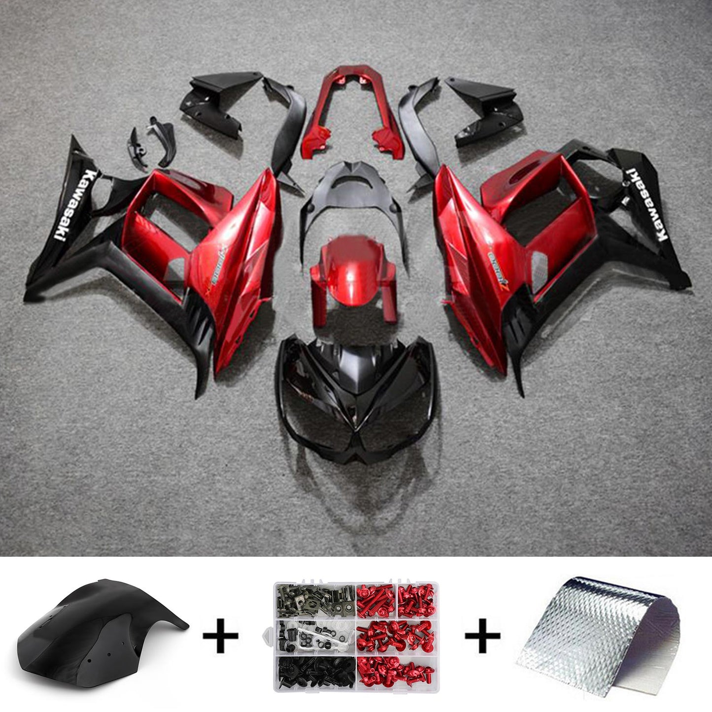 2010-2015 Kawasaki Z1000SX Injection Fairing Kit Bodywork Plastic ABS#105