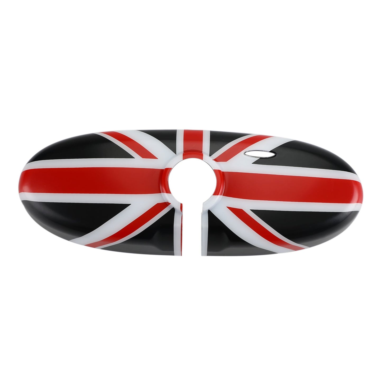 Union Jack UK Flag Rear View Mirror Cover for MINI Cooper R55 R56 R57 Black/Red