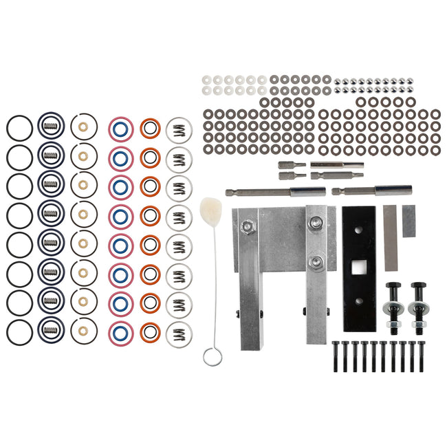 Injector Rebuild Kit Fit 7.3L Power Stroke 94-03 W/Vice Clamp And Tools Spring