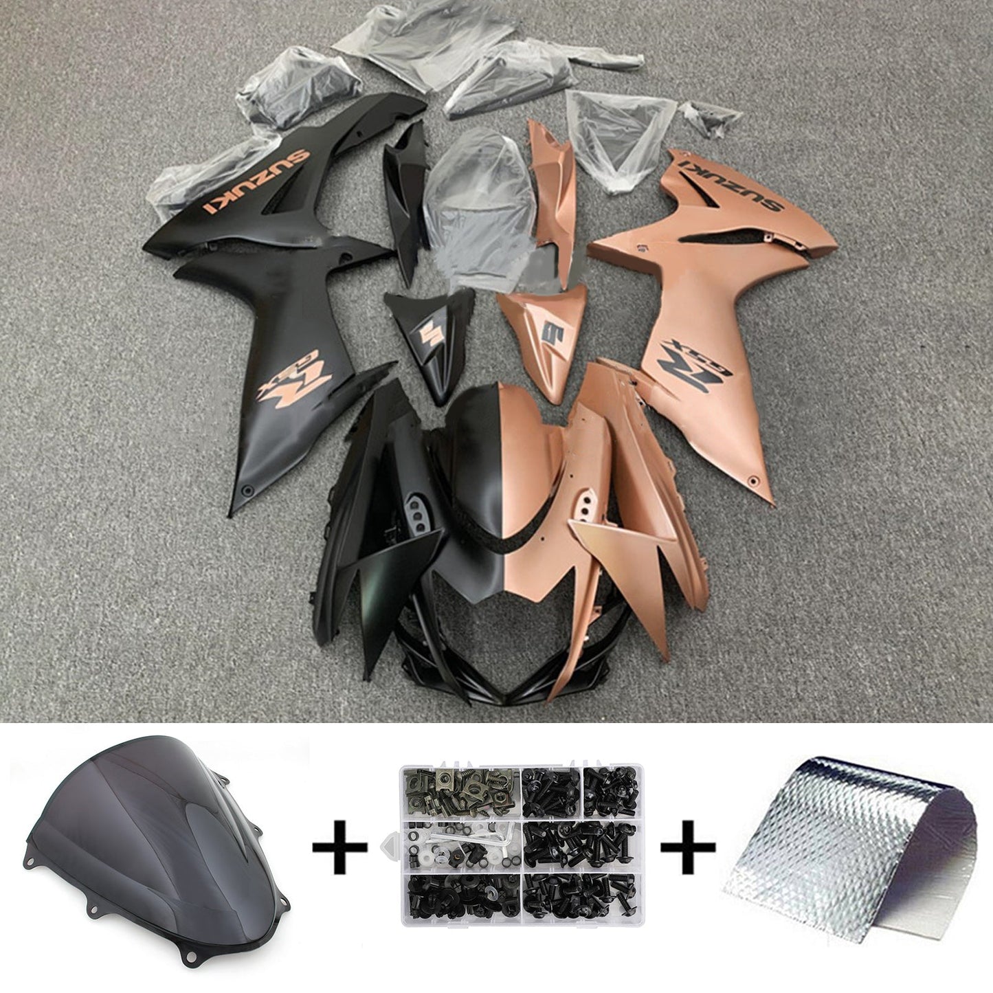 2011-2024 Suzuki GSXR 600/750 K11 Amotopart Injection Fairing Kit Bodywork Plastic ABS #101