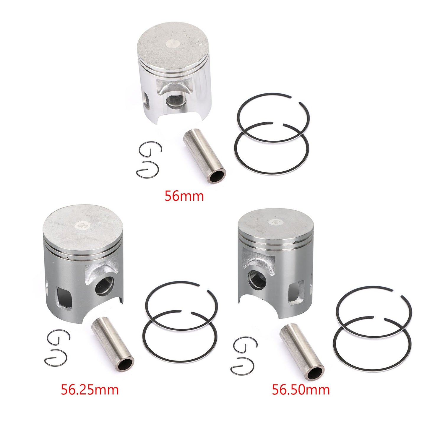 Piston Ring Pin Clip Kit 56Mm Fit For Yamaha Dt125 Efgh Dt125Mx 2A6-11631-00-96