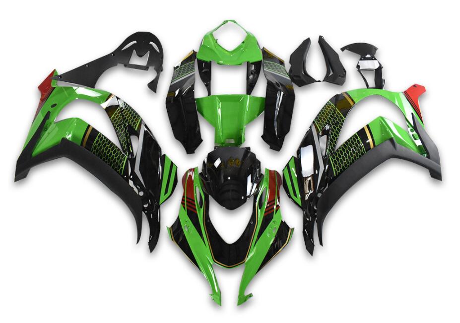 2016-2020 Kawasaki ZX10R Amotopart Injection Fairing Kit Bodywork Plastic ABS #120