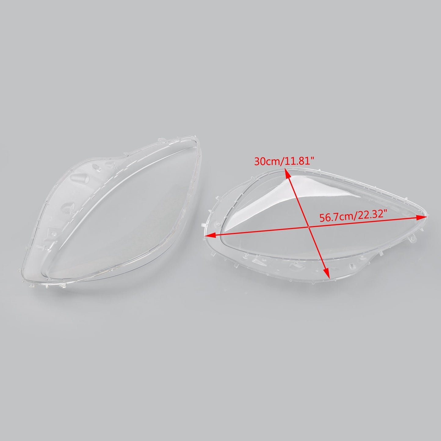 Headlight Replacement Lens Driver Passenger L+R PAIR For C6 Corvette 05-13 Clear