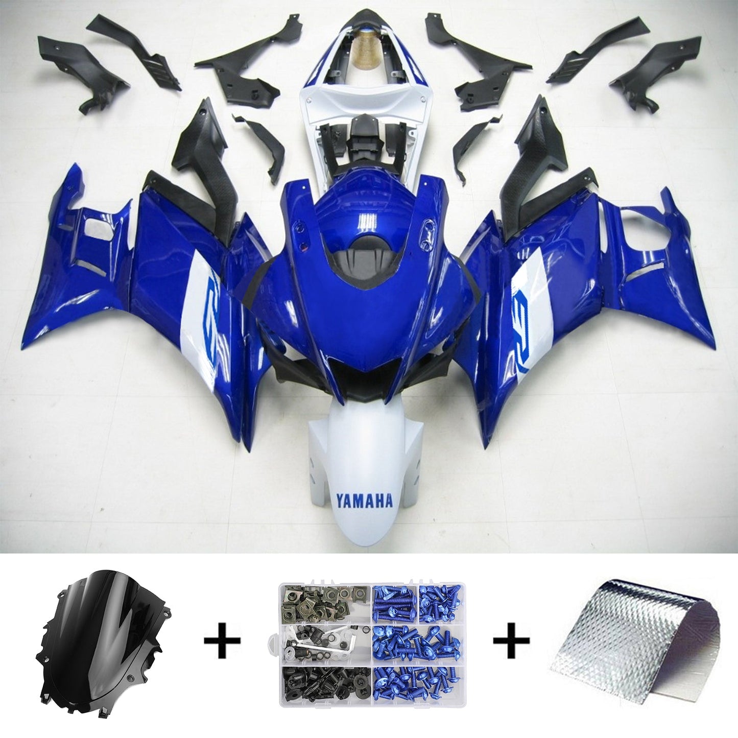 2019-2021 Yamaha YZF-R3 R25 Fairing Kit Bodywork ABS #101