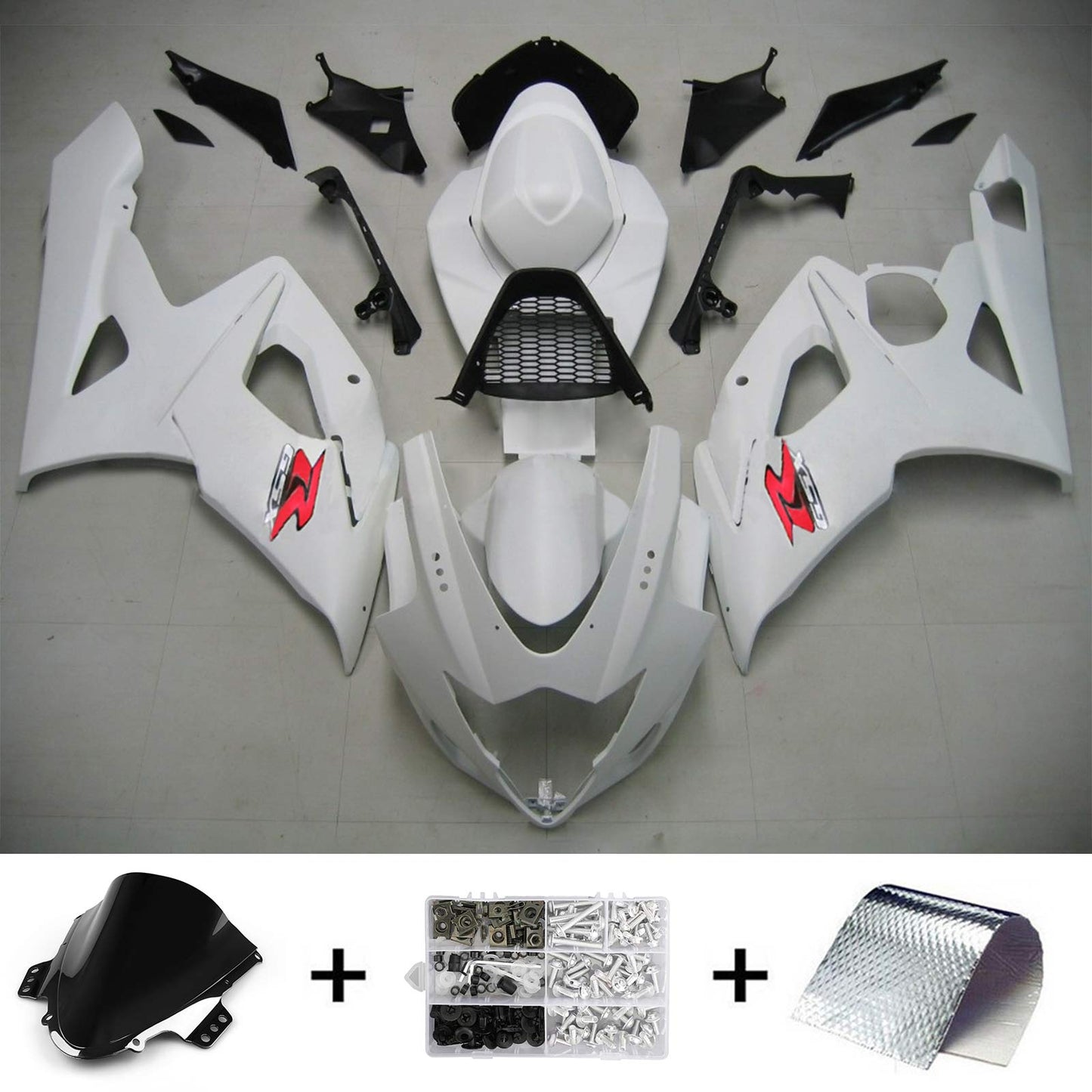 2005-2006 Suzuki GSXR1000 K5 Amotopart Injection Fairing Kit Bodywork Plastic ABS #113