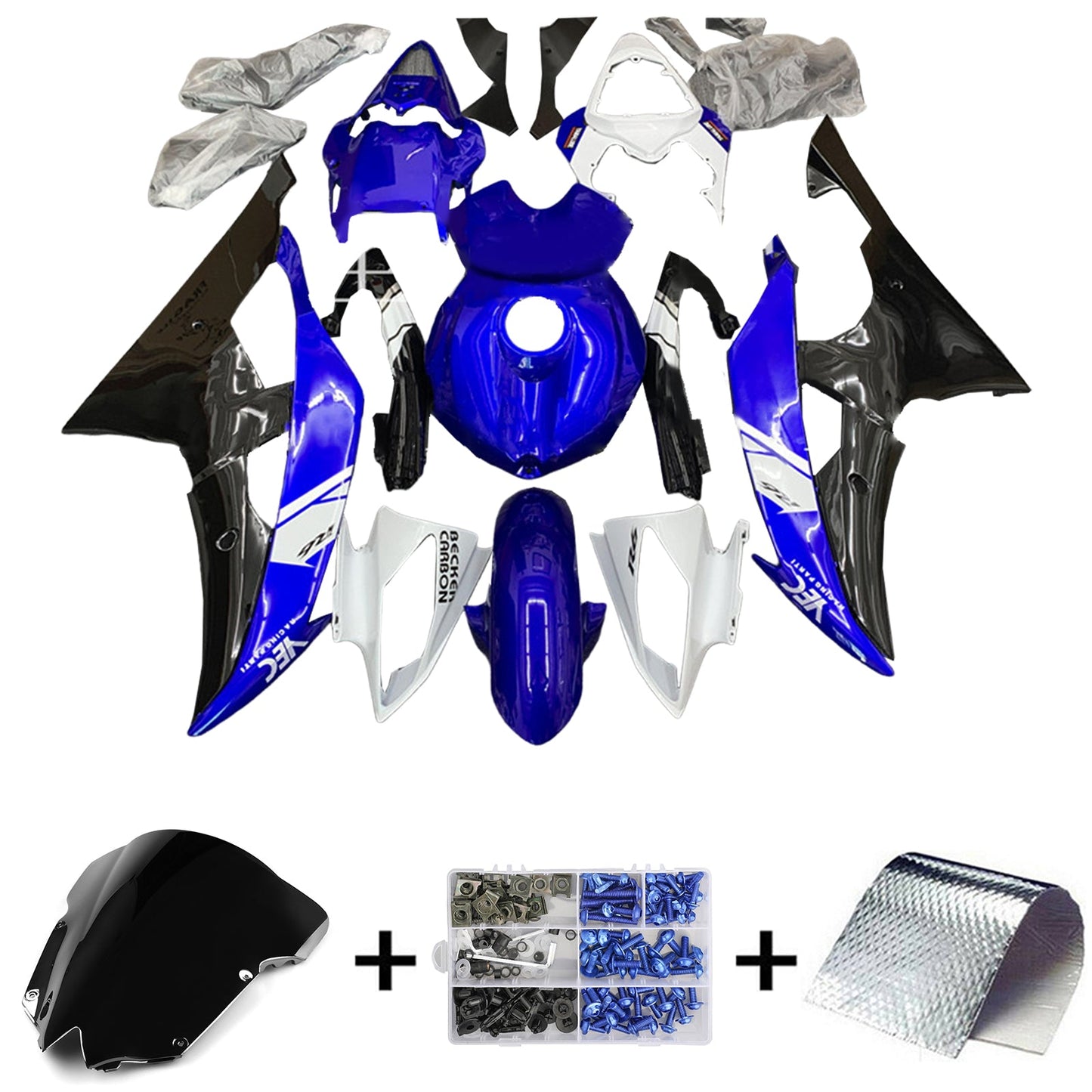 2008-2016 Yamaha YZF 600 R6 Fairing Kit Bodywork Plastic ABS