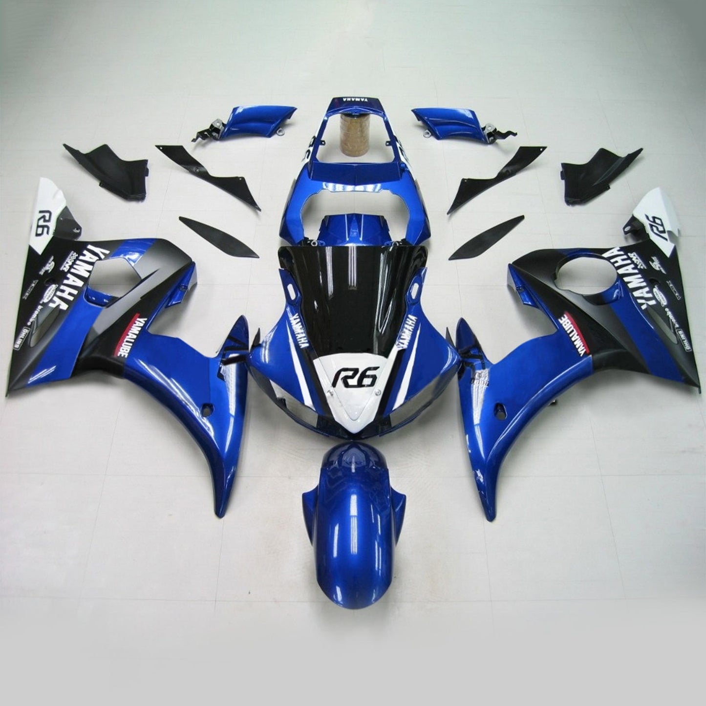 2005 Yamaha YZF 600 R6 Injection Fairing Kit Bodywork Plastic ABS #156