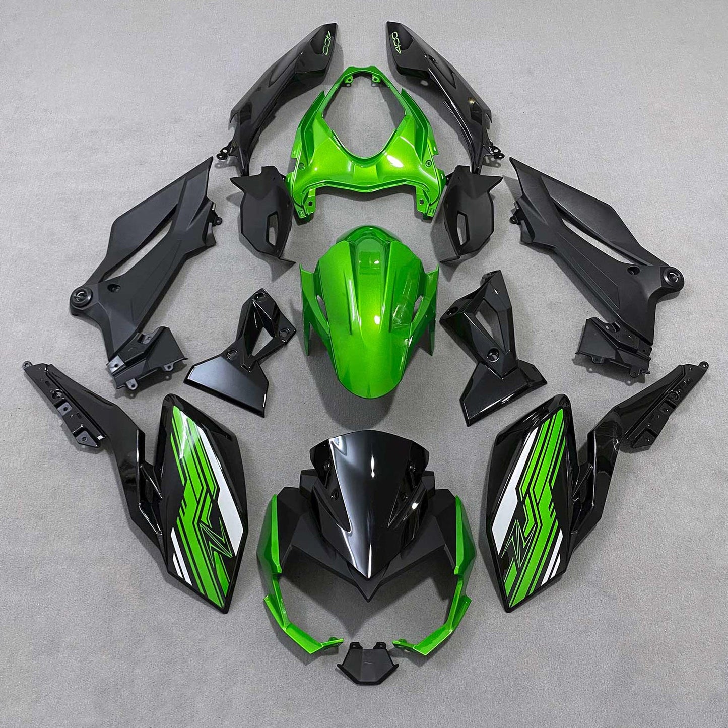 2018-2024 Kawasaki Z400 Amotopart Injection Fairing Kit Bodywork Plastic ABS #101