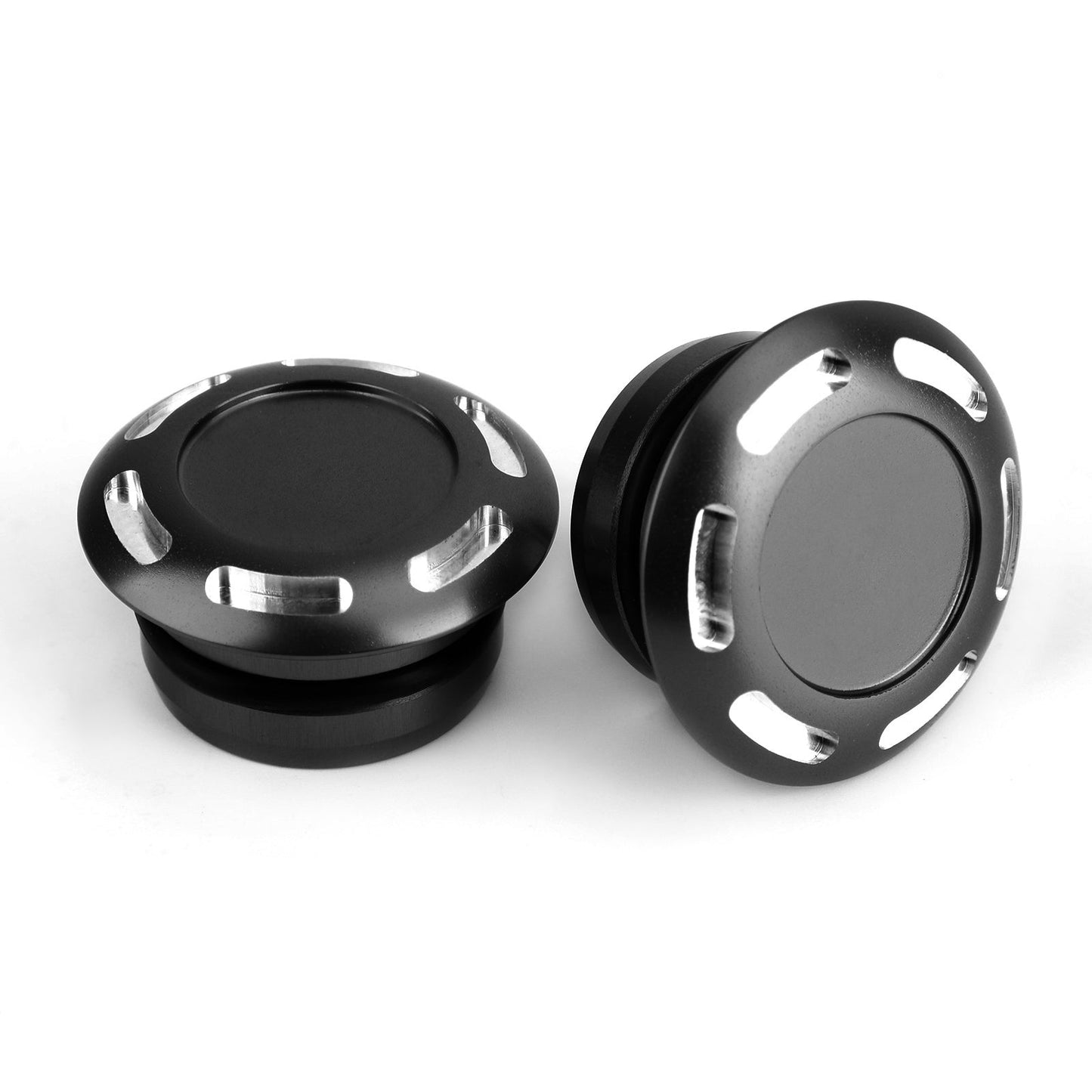 CNC Billet Aluminum Hole Frame Plug Cap Cover Set For Yamaha Tenere 700 T7 T700 2019-2020 BLK