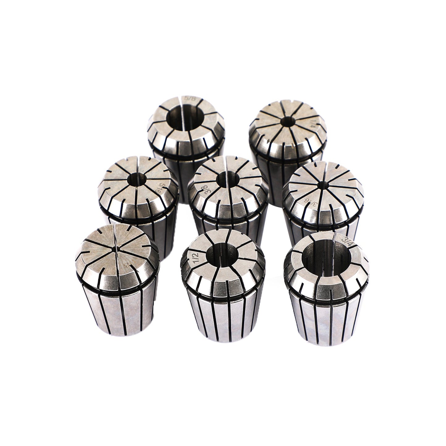 8Pcs ER32 Spring Collet Set For CNC Milling Lathe Tool Engraving Machine Steel