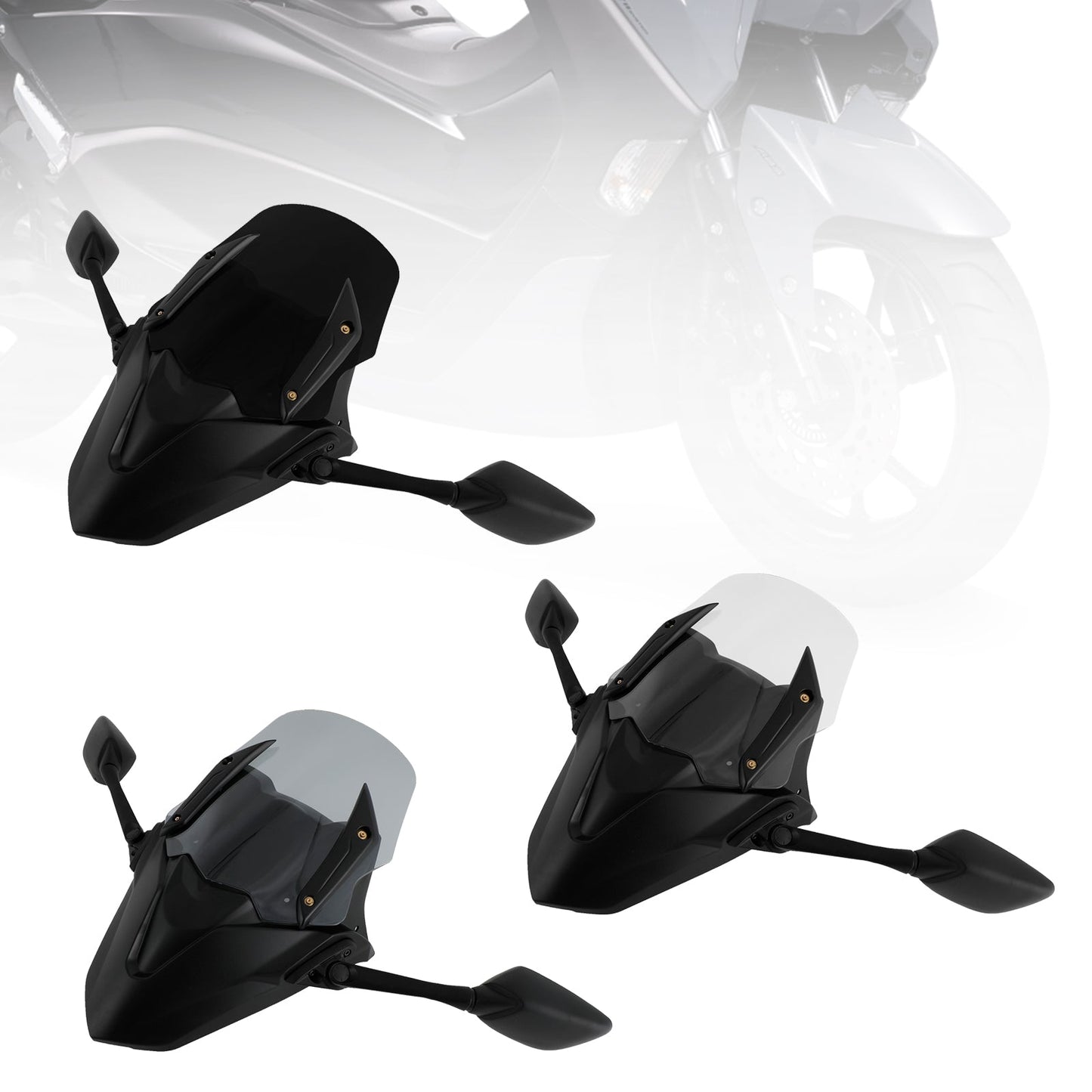 ABS Motorcycle Windshield WindScreen fit for Yamaha NMAX155 N-MAX 155 2021-2023