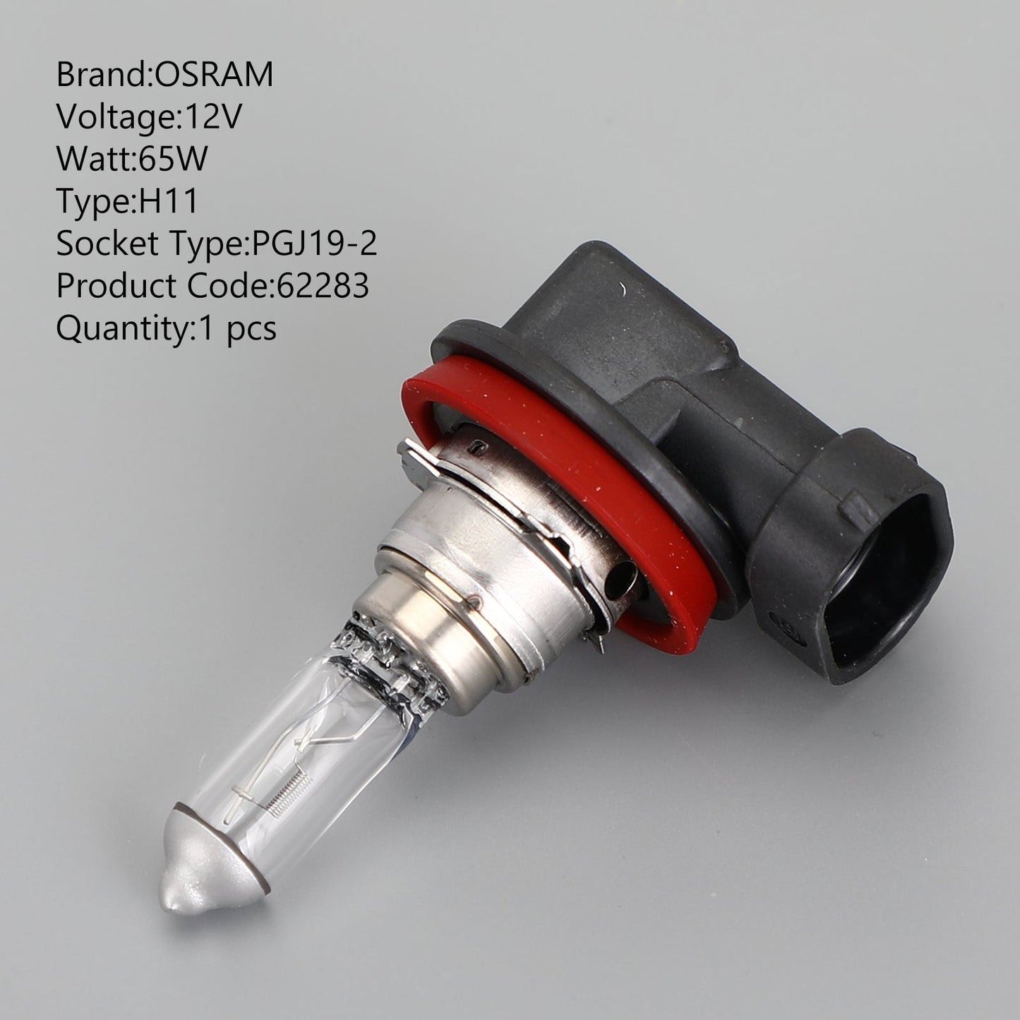 H11 For OSRAM Car Headlight Lamp Super +30% More Light PGJ19-2 12V65W 62283