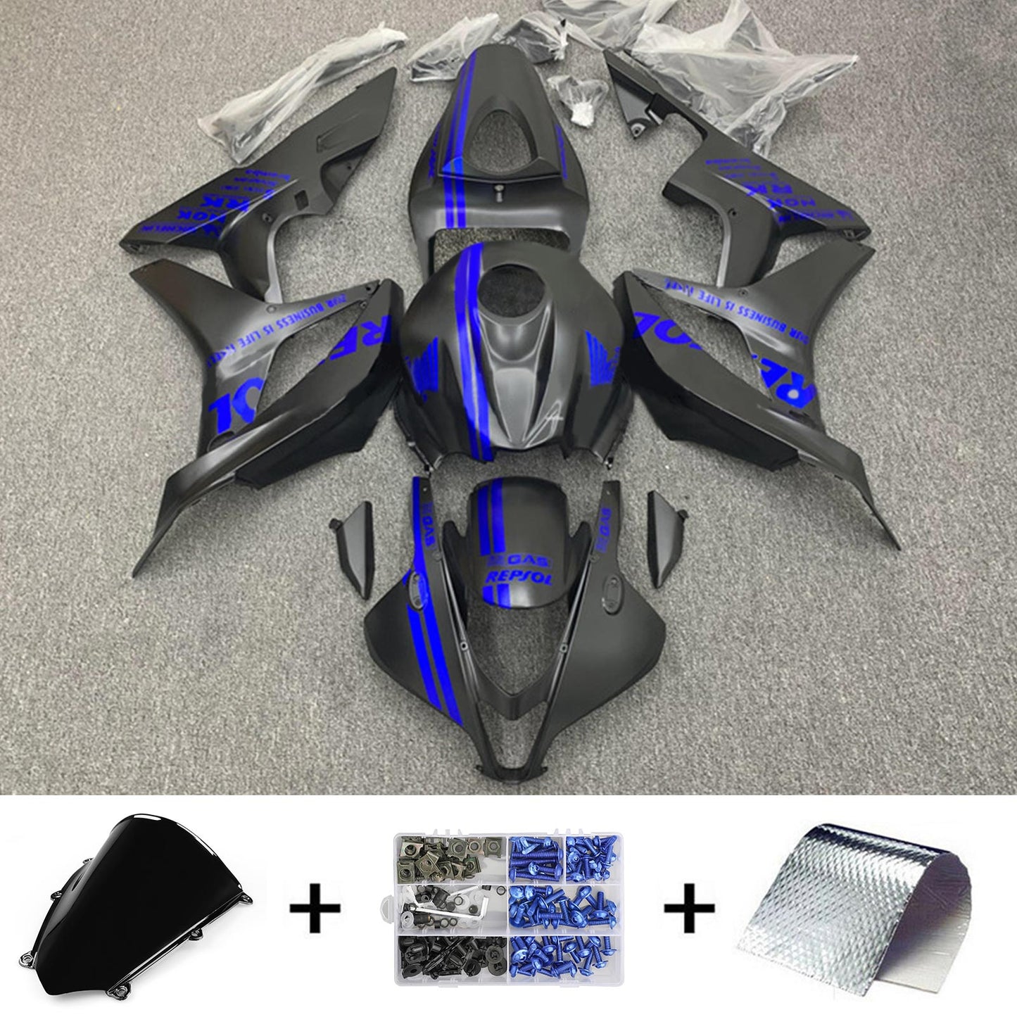 2007-2008 Honda CBR600RR F5 Injection Fairing Kit Bodywork Plastic ABS#204