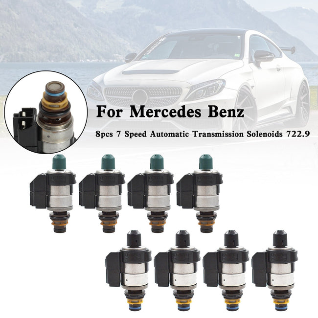 722.9 Mercedes Benz 220 277 7 Speed Automatic Transmission Solenoids 8pcs