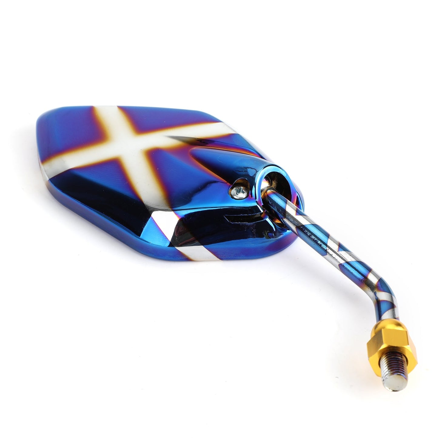 Rearview Side Mirrors 10mm M10 for Motorcycle Scooter Cruiser Chopper Sportbike