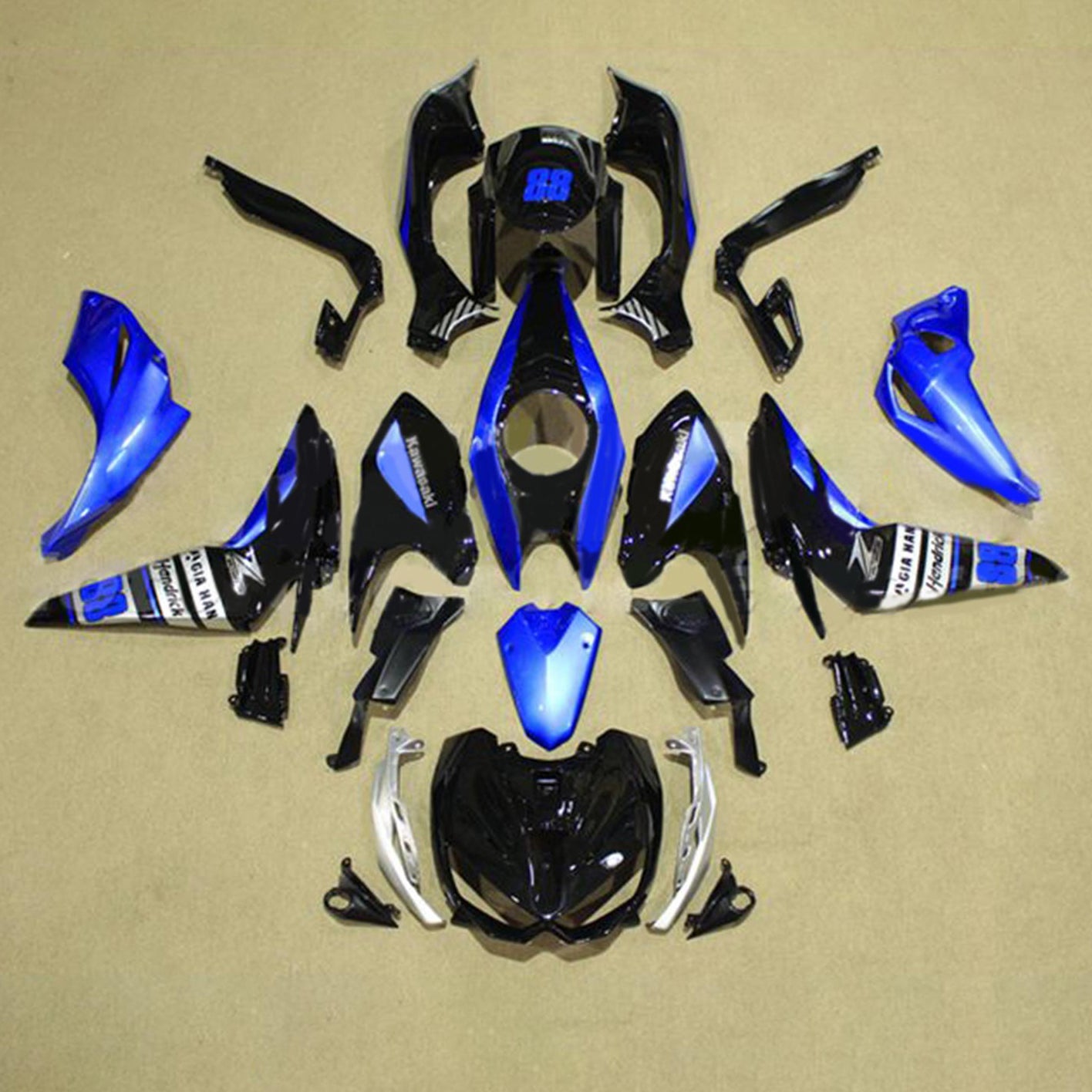 2014-2017 Kawasaki Z1000 Injection Fairing Kit Bodywork Plastic ABS#105