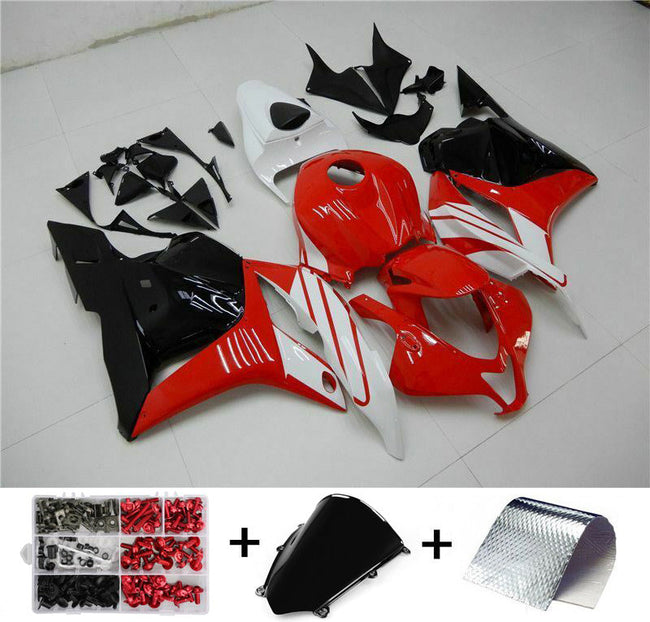 2009-2012 Honda CBR600RR Red White Amotopart Fairing Kit