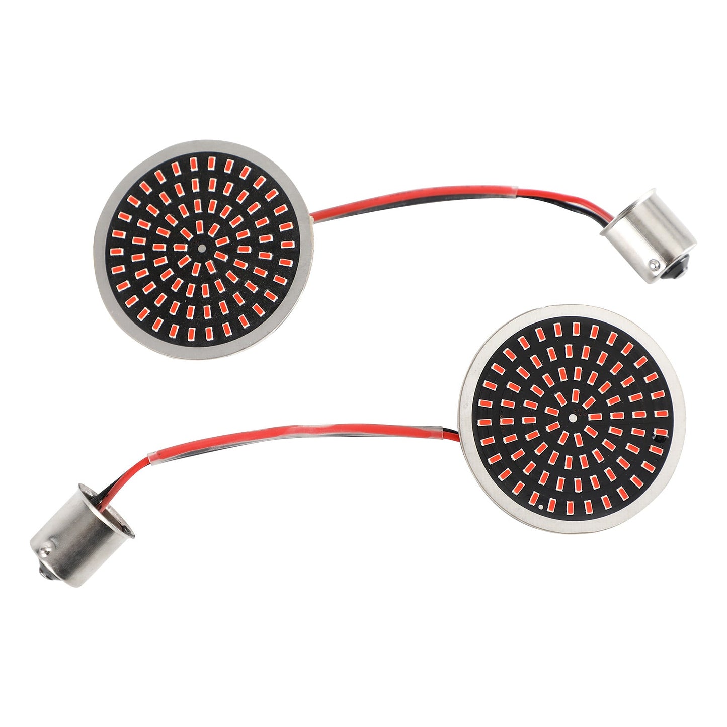 1156 LED Turn Signal Light Inserts Lamp Fit for Softail Touring Dyna Sportster