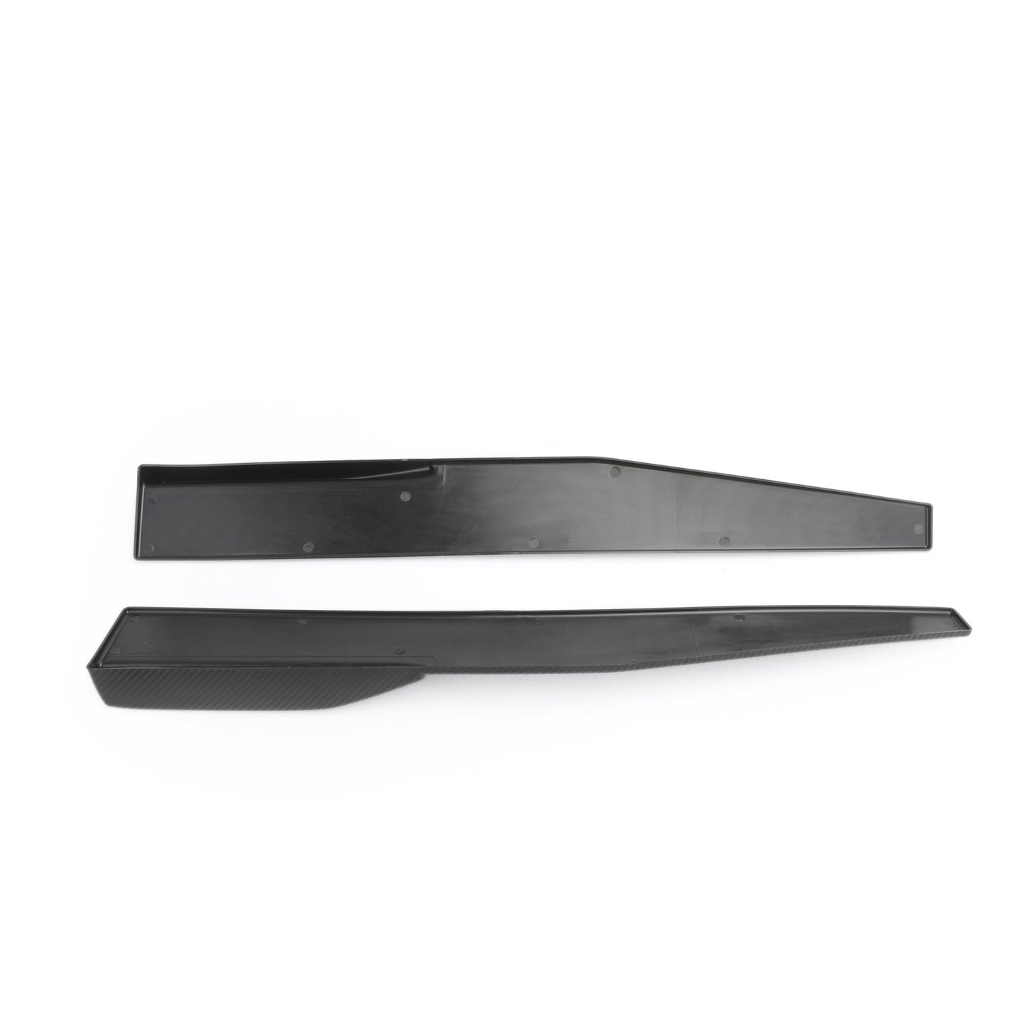Pair 74.5cm Car Carbon Fiber Side Skirts Rocker Splitters Diffuser Winglet Wings