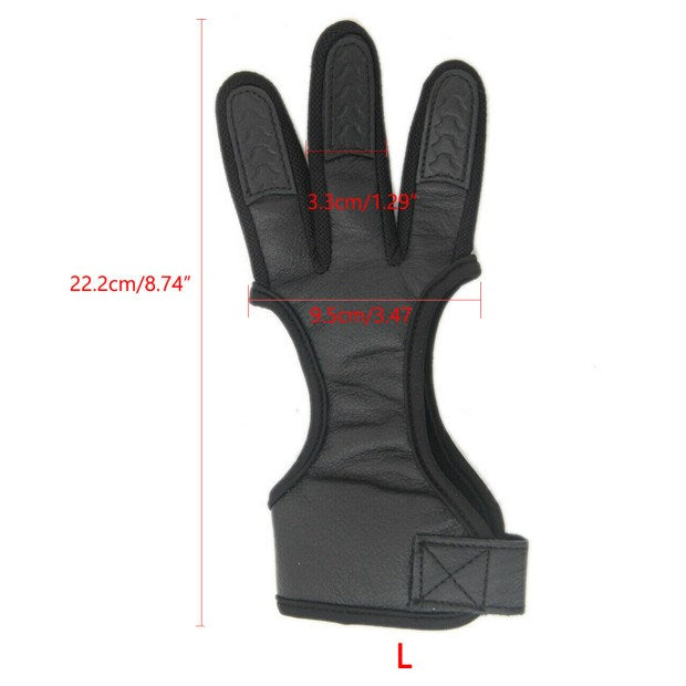 Finger Glove Tab Protector Huntin Leather Gear 3 Guard Bow Archery Traditional